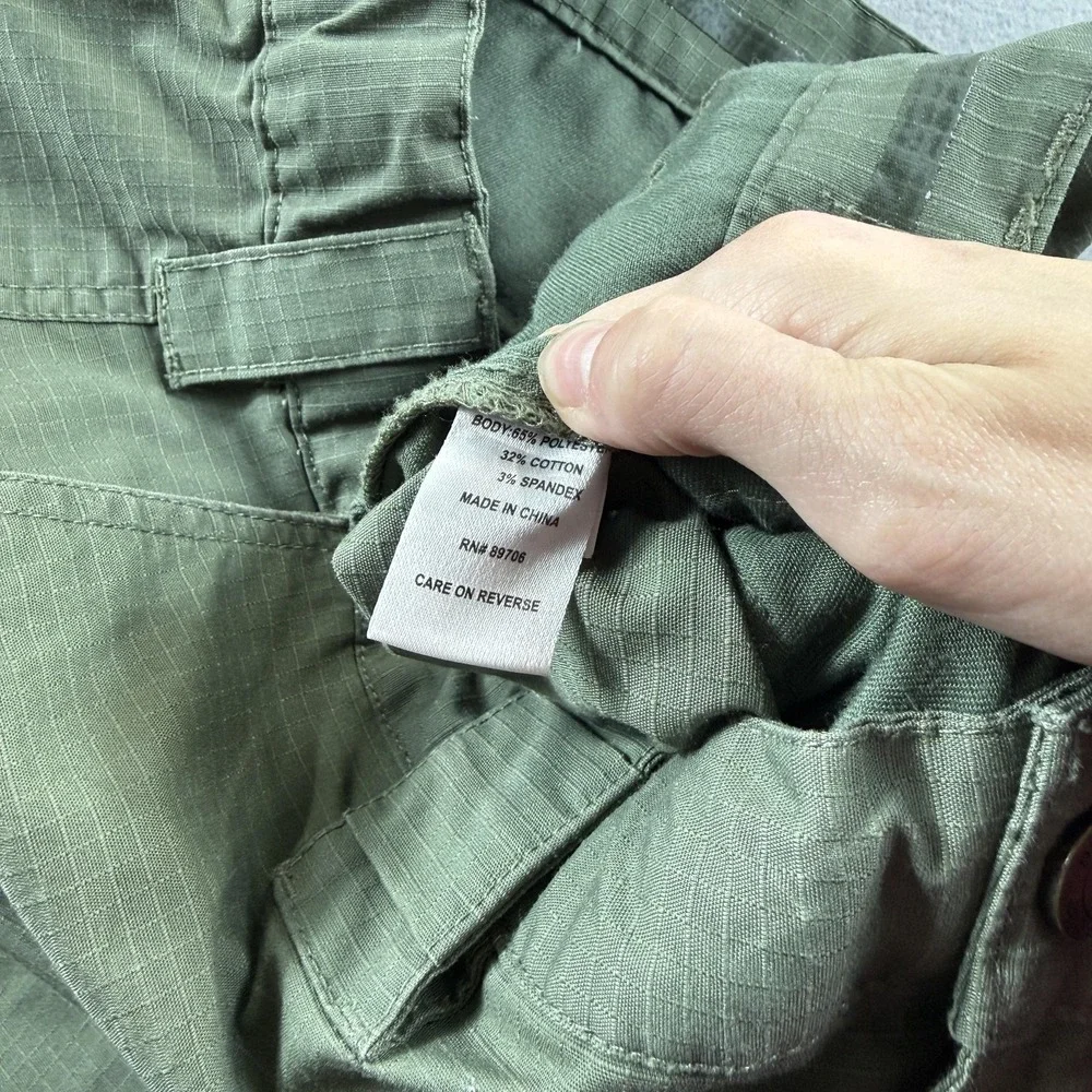 Propper Pants Mens 40x34 Green Cargo Ripstop Relaxed Fit Stretch Outdoor Hiking